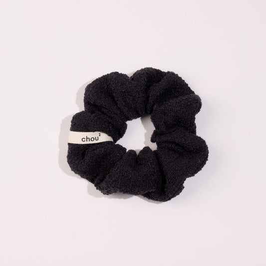 Chouchou en tweed noir