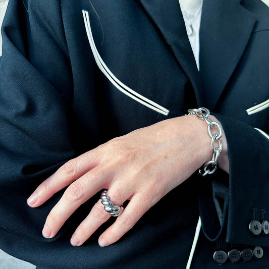 Bracelet chaine ronde argent