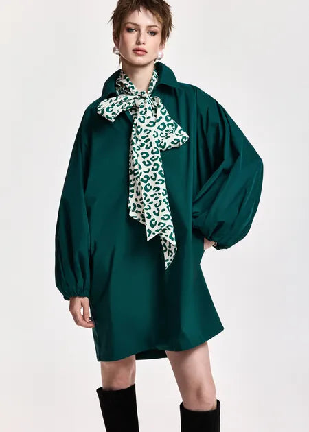 Robe overzise Keagan vert anglais