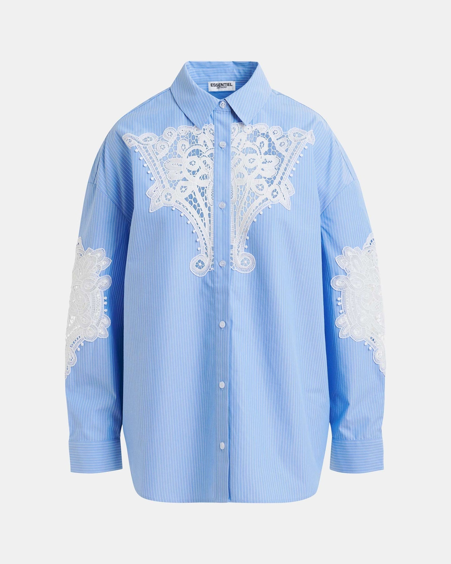 Chemise Hoofd dentelle bleu
