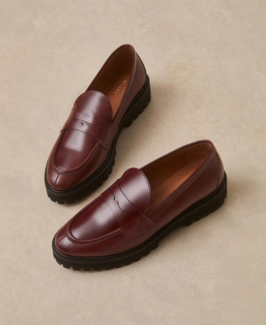 Mocassins n°181 bordeaux