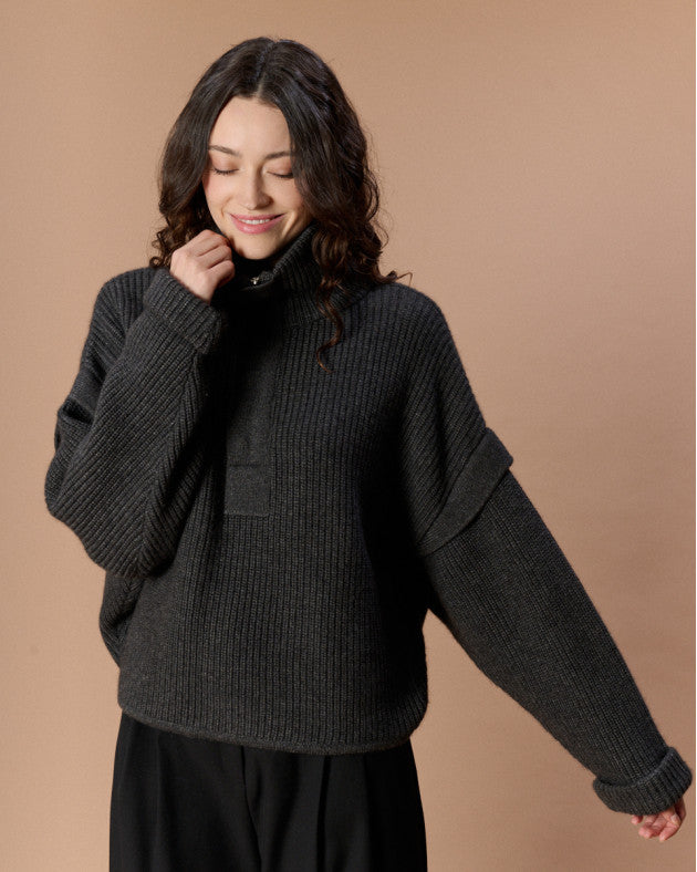 Pull Kelly gris foncé