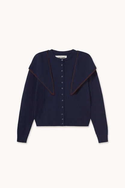 Cardigan Lara bleu / marron