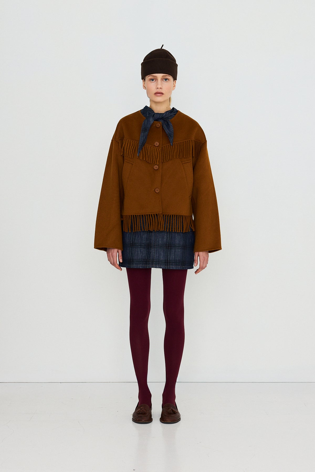 Manteau Frills Bronze