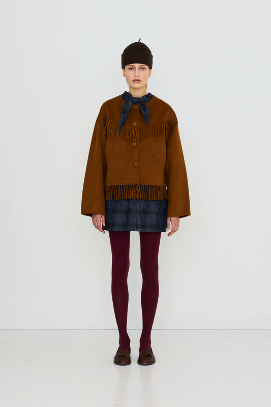 Manteau Frills Bronze
