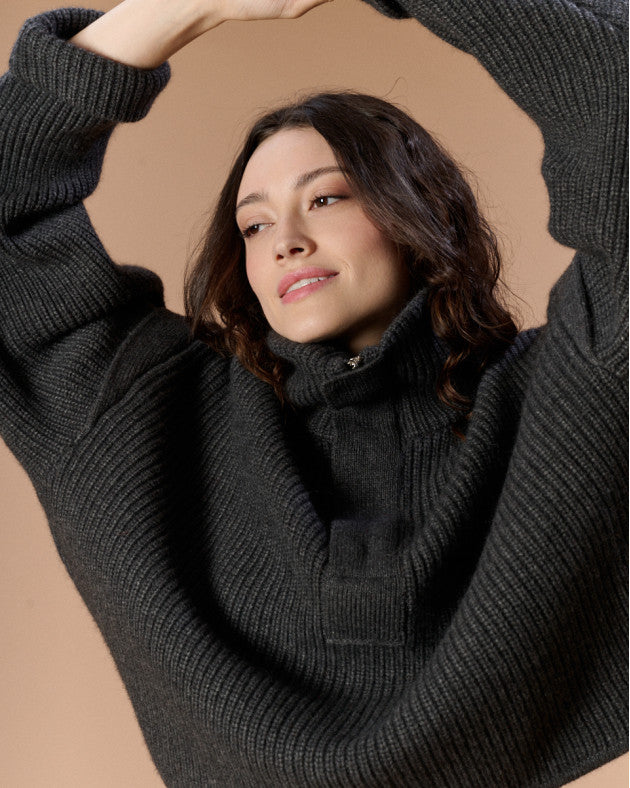 Pull Kelly gris foncé