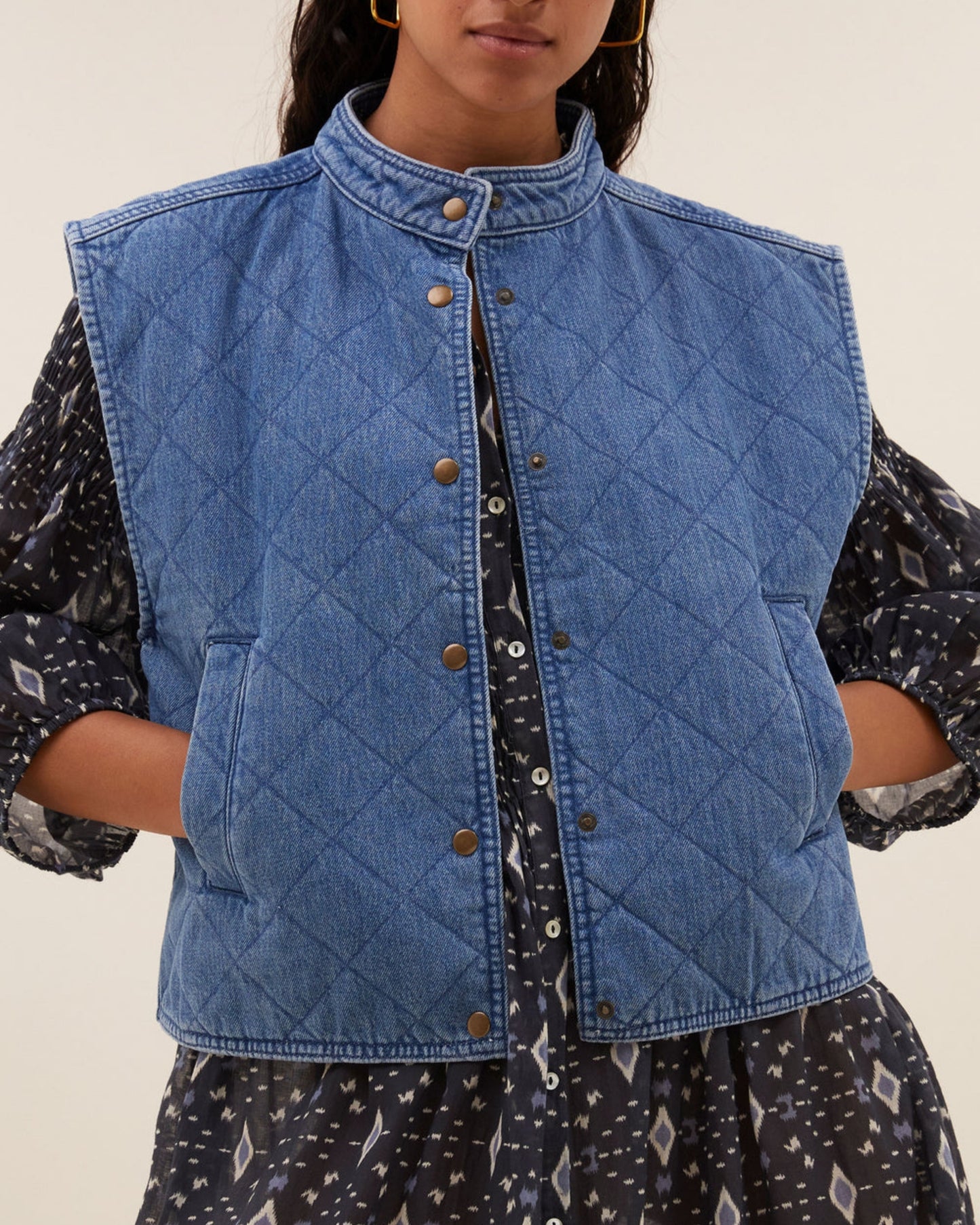 Veste jean Mave sans manches