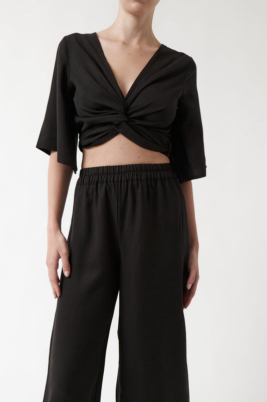 Blouse Orchidée noire