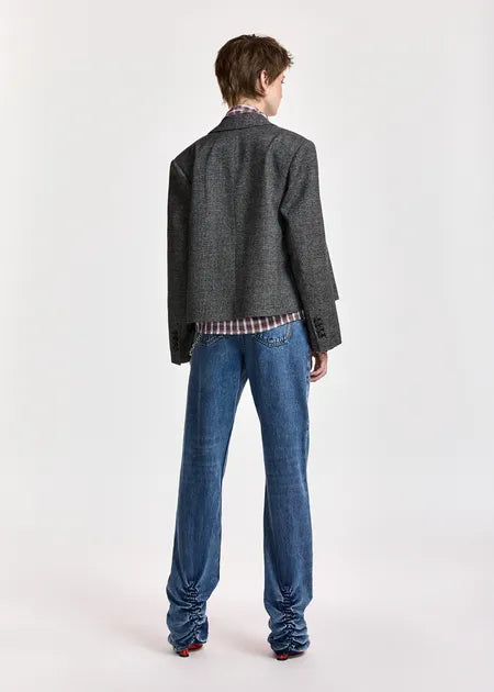 Blazer court Kiana gris