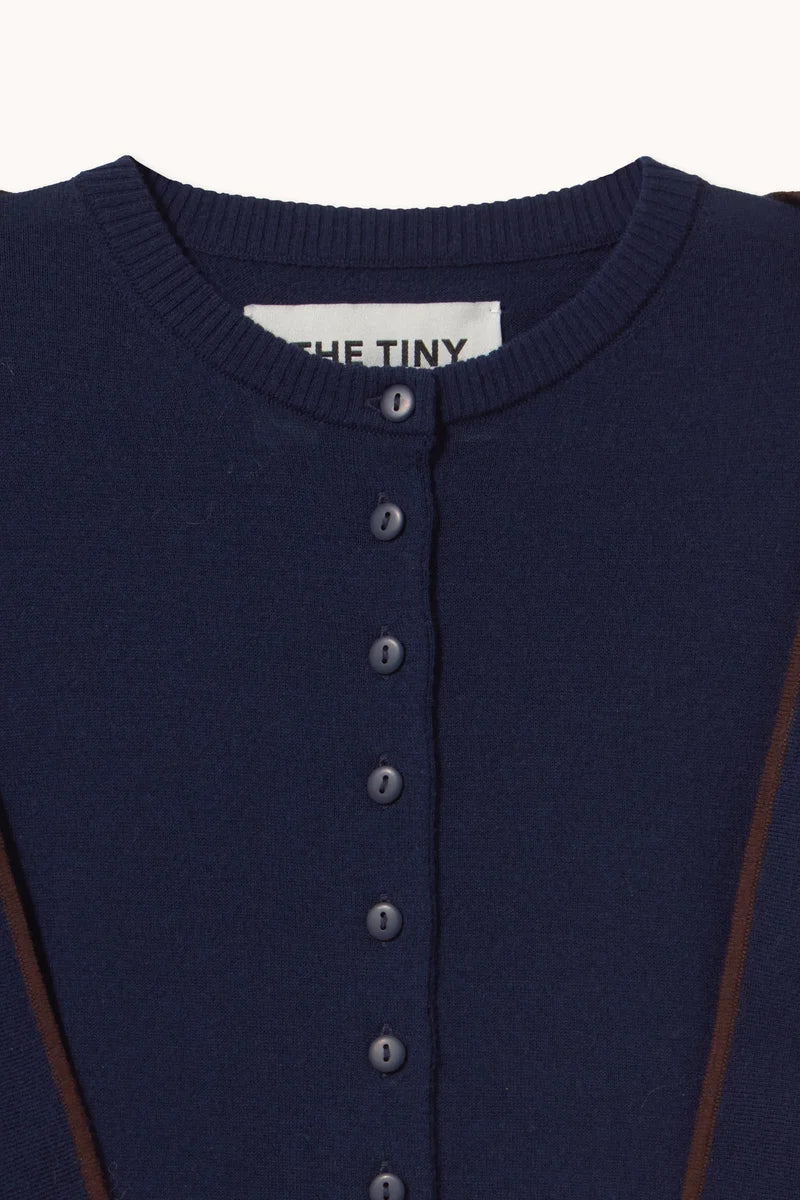 Cardigan Lara bleu / vert