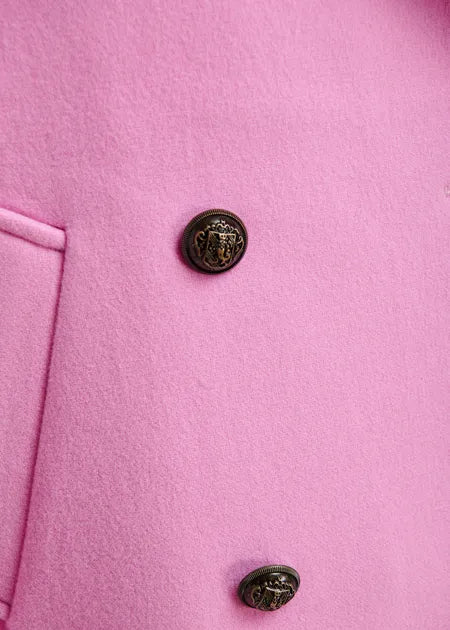 Manteau court Kidney rose