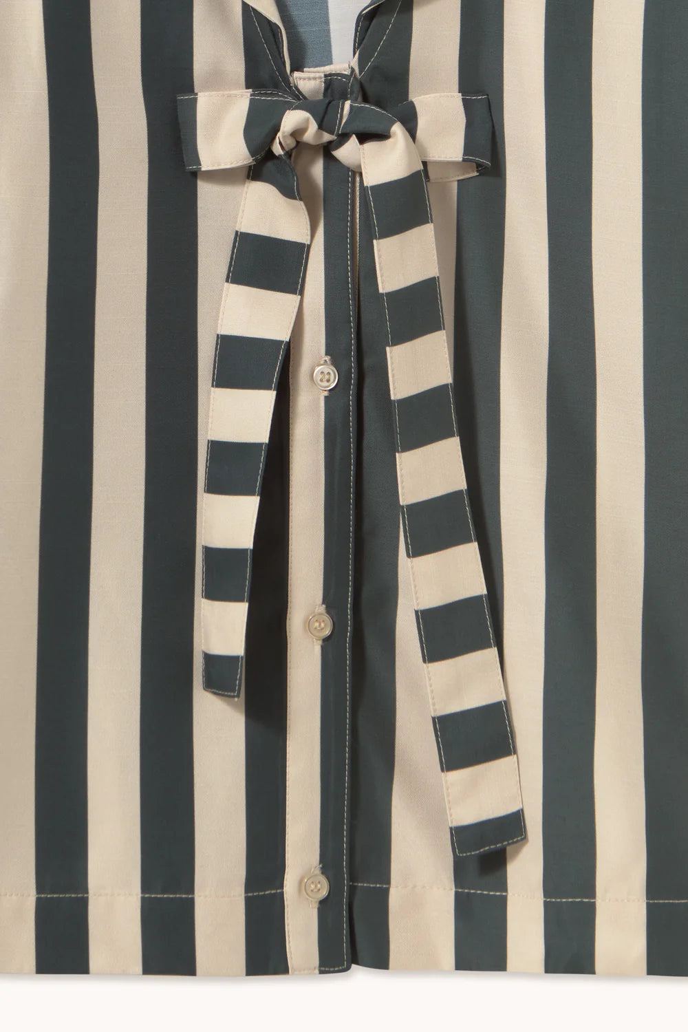 Blouse à rayures vertes