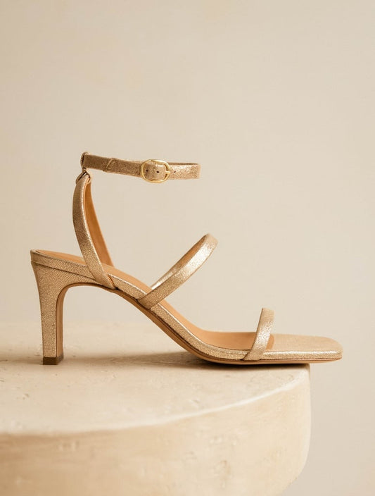 Chaussures à talons Casey dorées