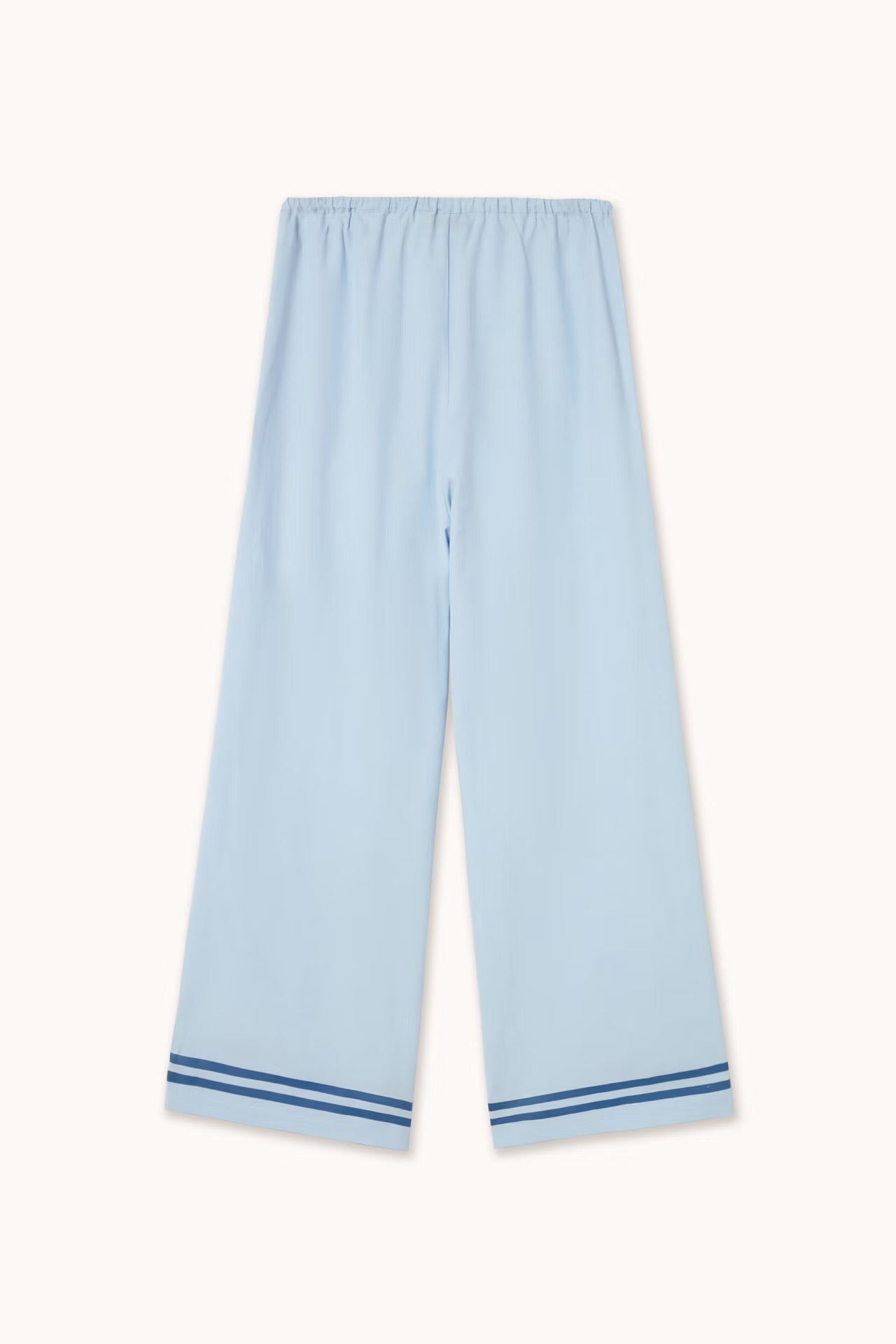 Pantalon rayé bleu ciel