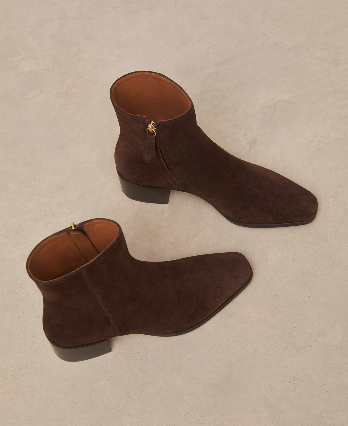 Bottines n°406 Suède Marron