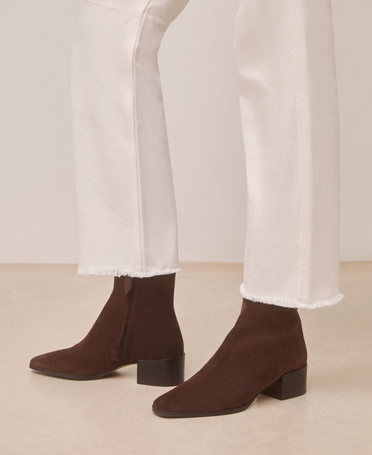 Bottines n°406 Suède Marron