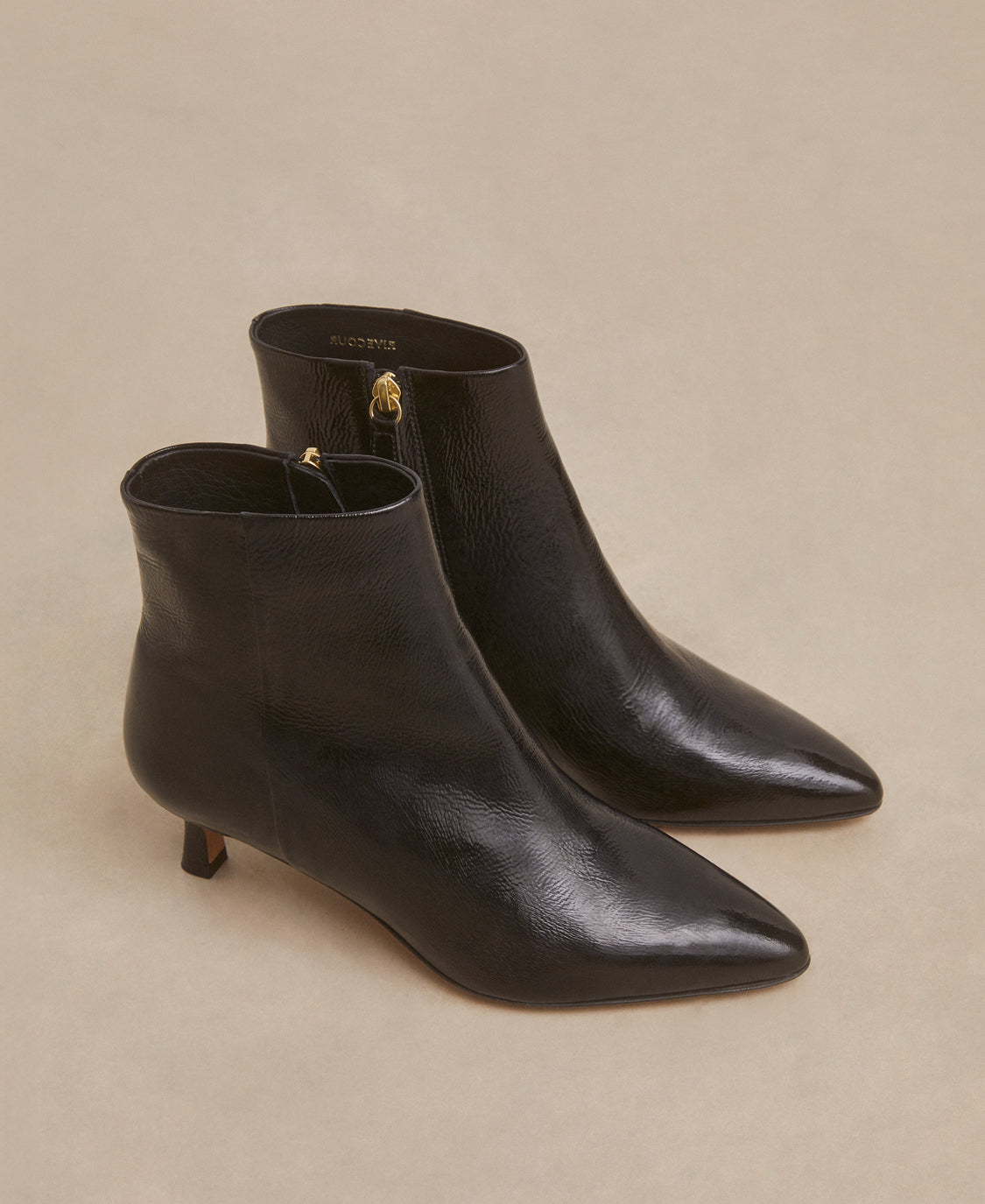Bottines n°421 Cuir vernis Noir