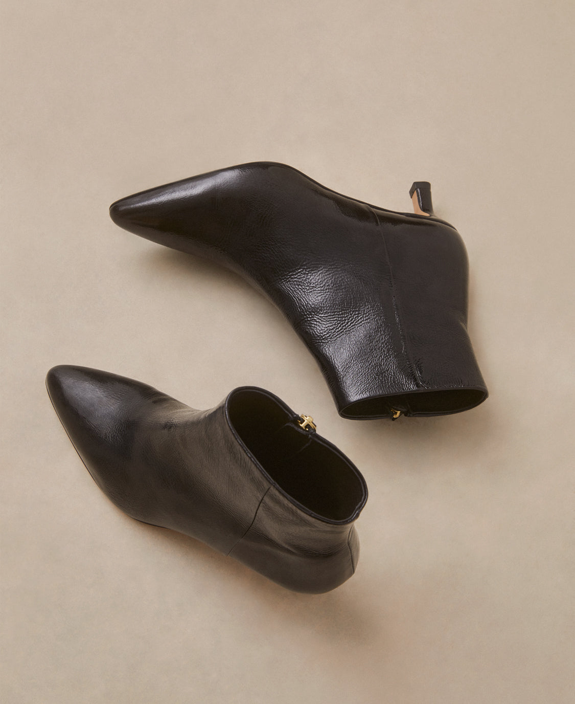 Bottines n°421 Cuir vernis Noir