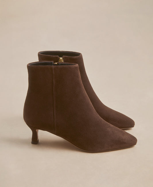 Bottines n°421 Suède Marron