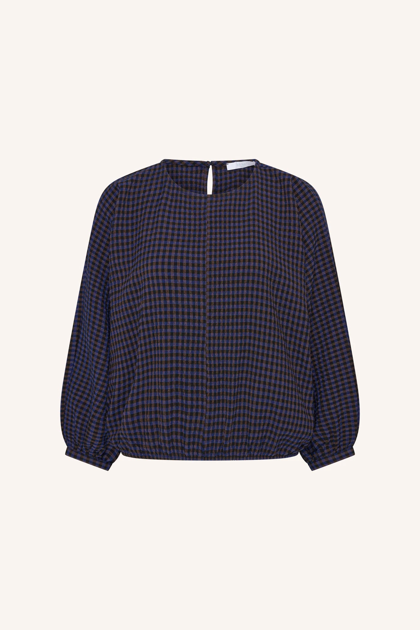 Blouse gaya galaxy check