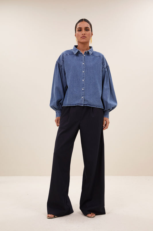 Blouse Sarah short jean