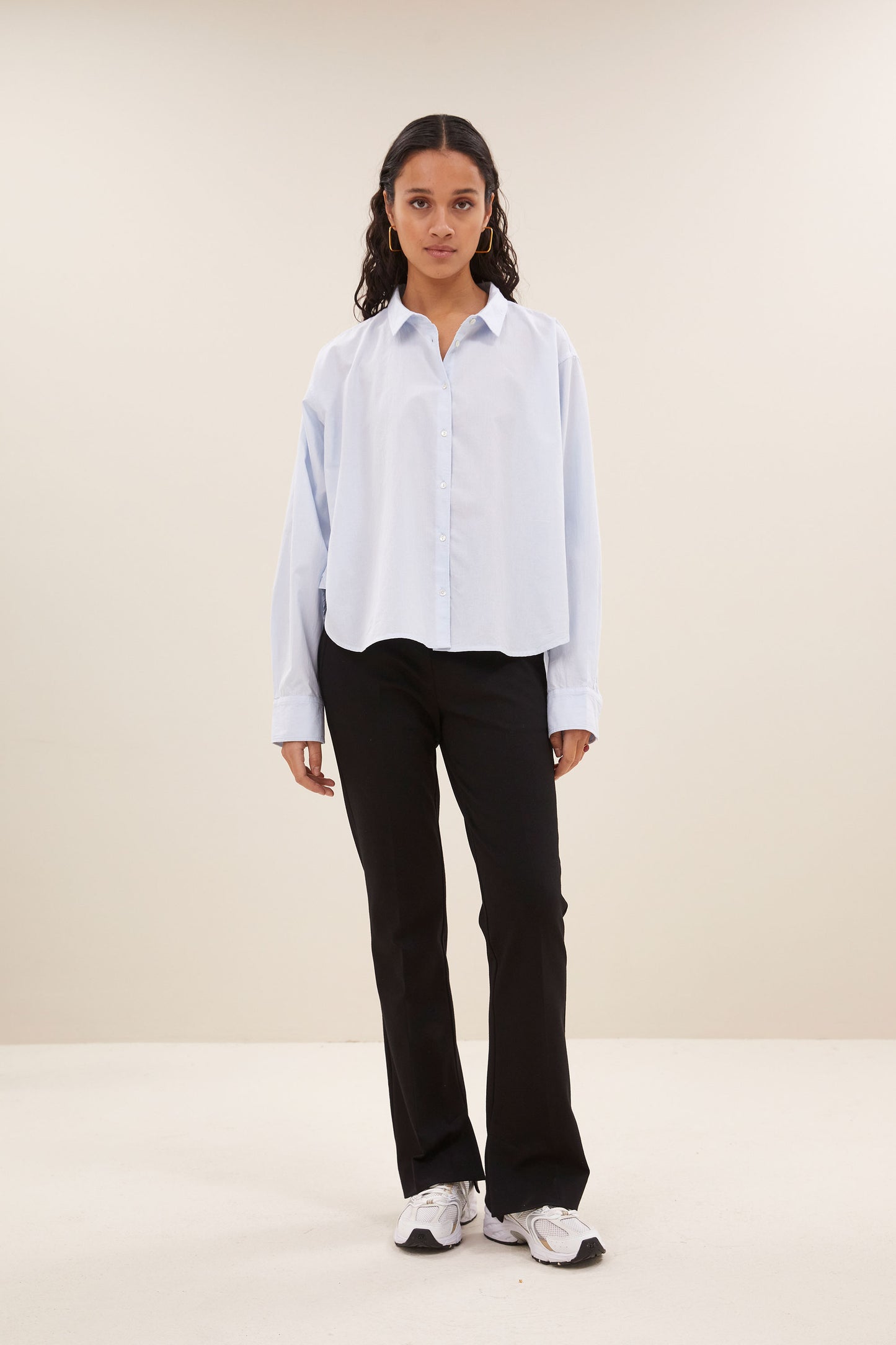 Blouse sarah chambray bleue claire