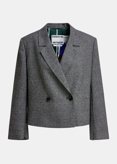 Blazer court Kiana gris