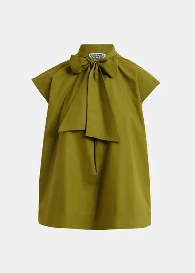 Top lavallière Jalaysia sans manches vert