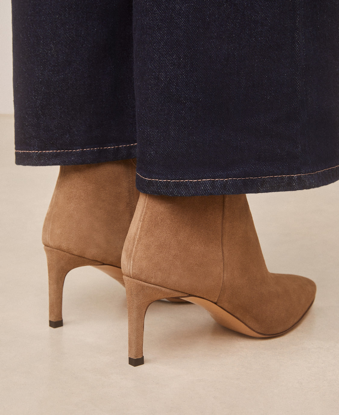 Bottines n°720 Suède Taupe