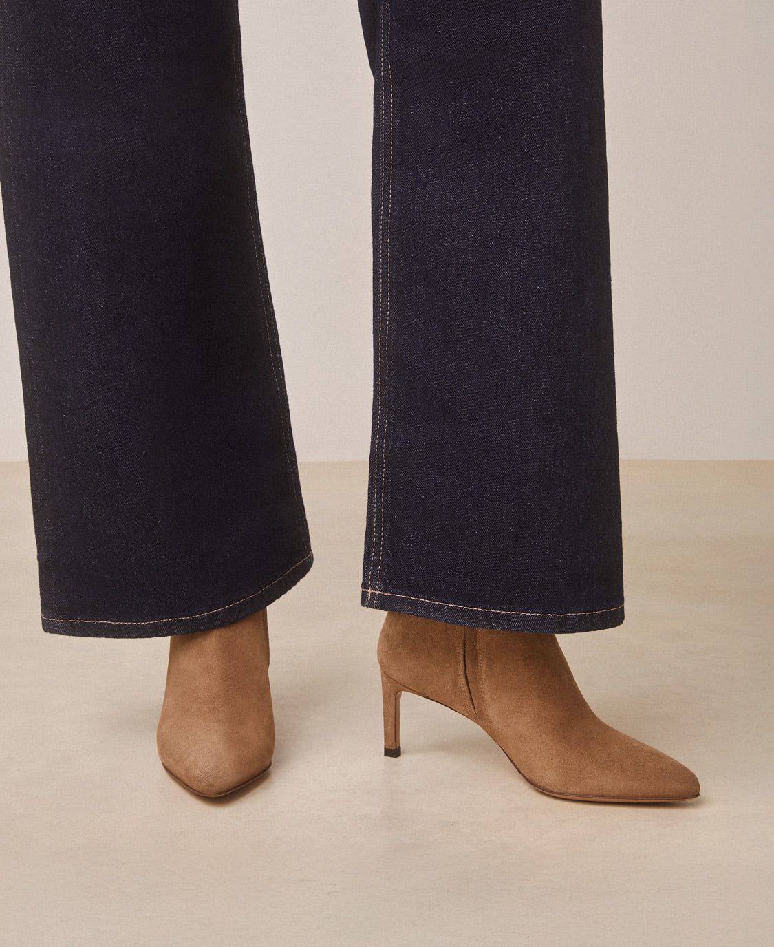 Bottines n°720 Suède Taupe
