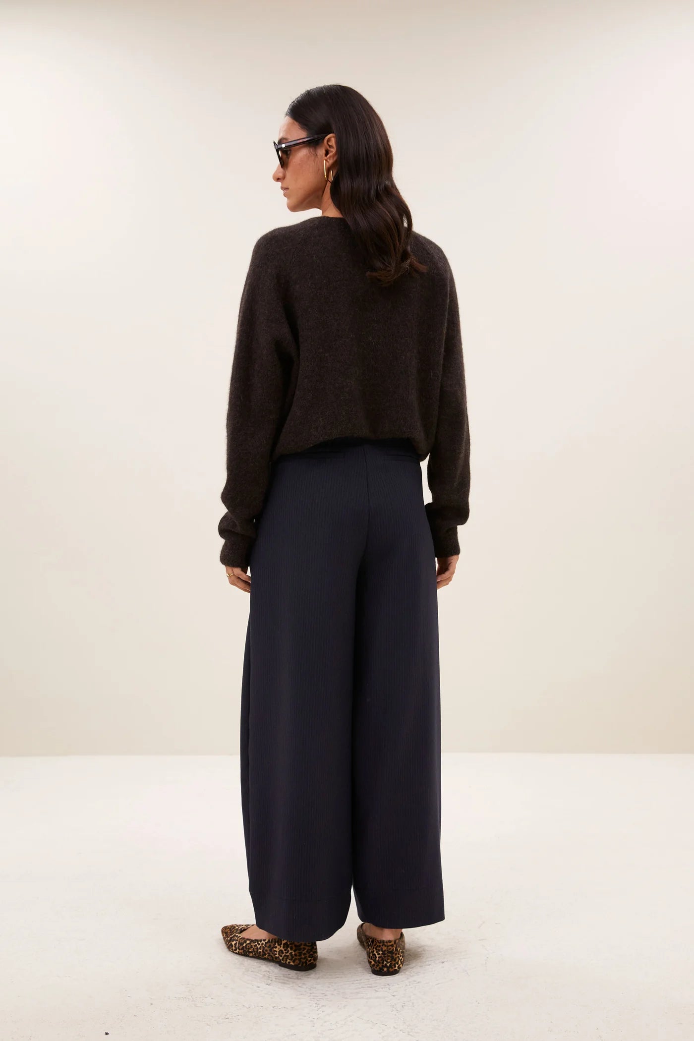 Pull Poly marron foncé