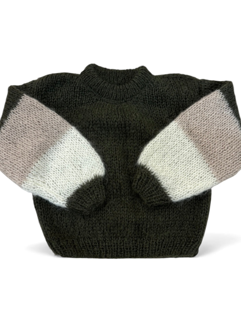 Pull custom kaki/beige/écru