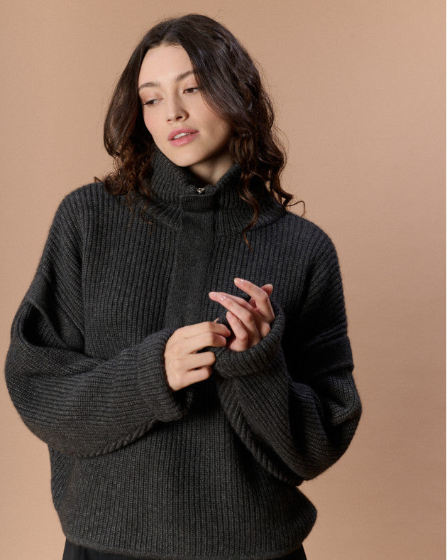 Pull Kelly gris foncé