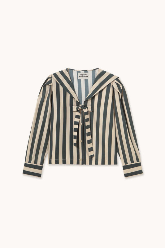 Blouse à rayures vertes