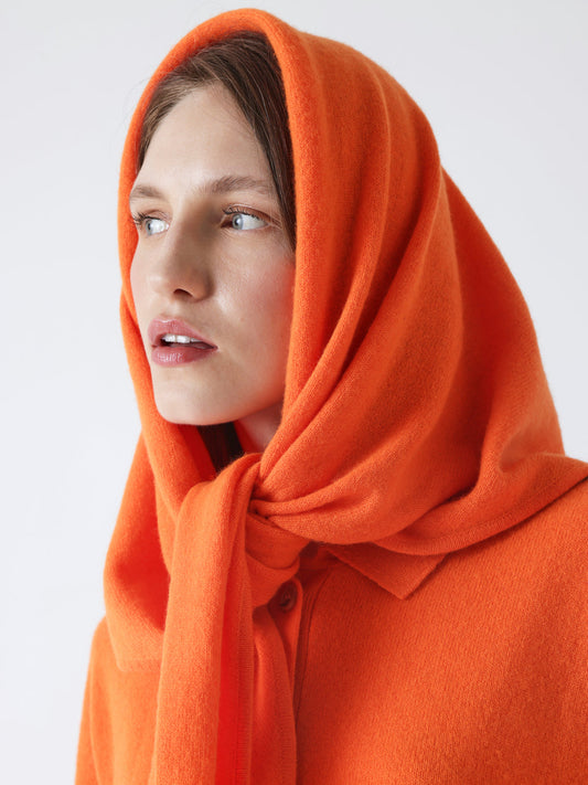 Echarpe triangle orange