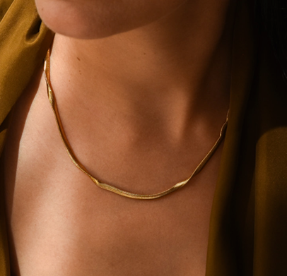 Collier AAVA twist doré