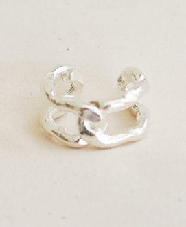 Earcuff Horizons double argenté