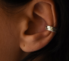 Earcuff geste argenté