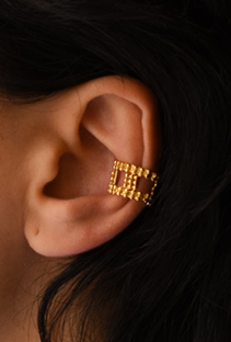 Earcuff tapestry doré
