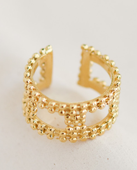 Bague Tapestry maxi doré