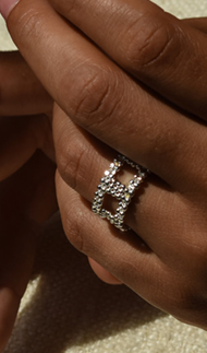 Bague Tapestry maxi argenté
