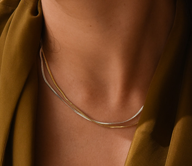 Collier geste mini doré