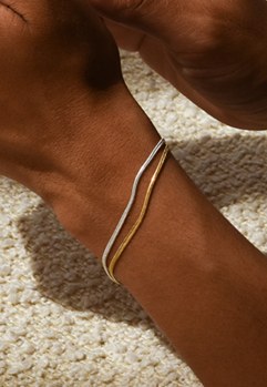 Bracelet geste mini argenté