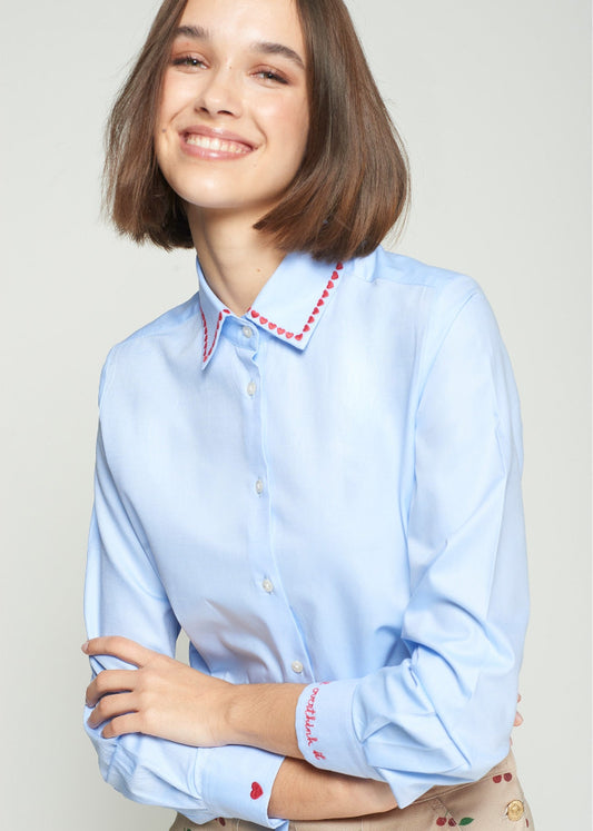 Chemise Isa bleue