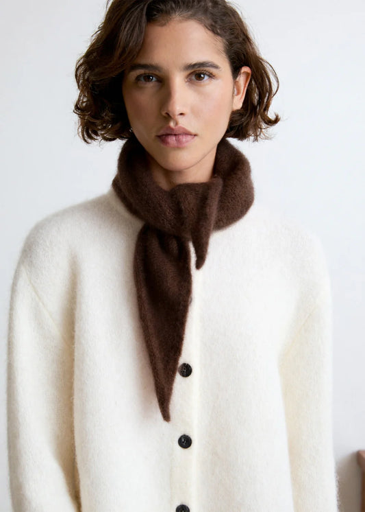 Echarpe triangle Jenna chocolat