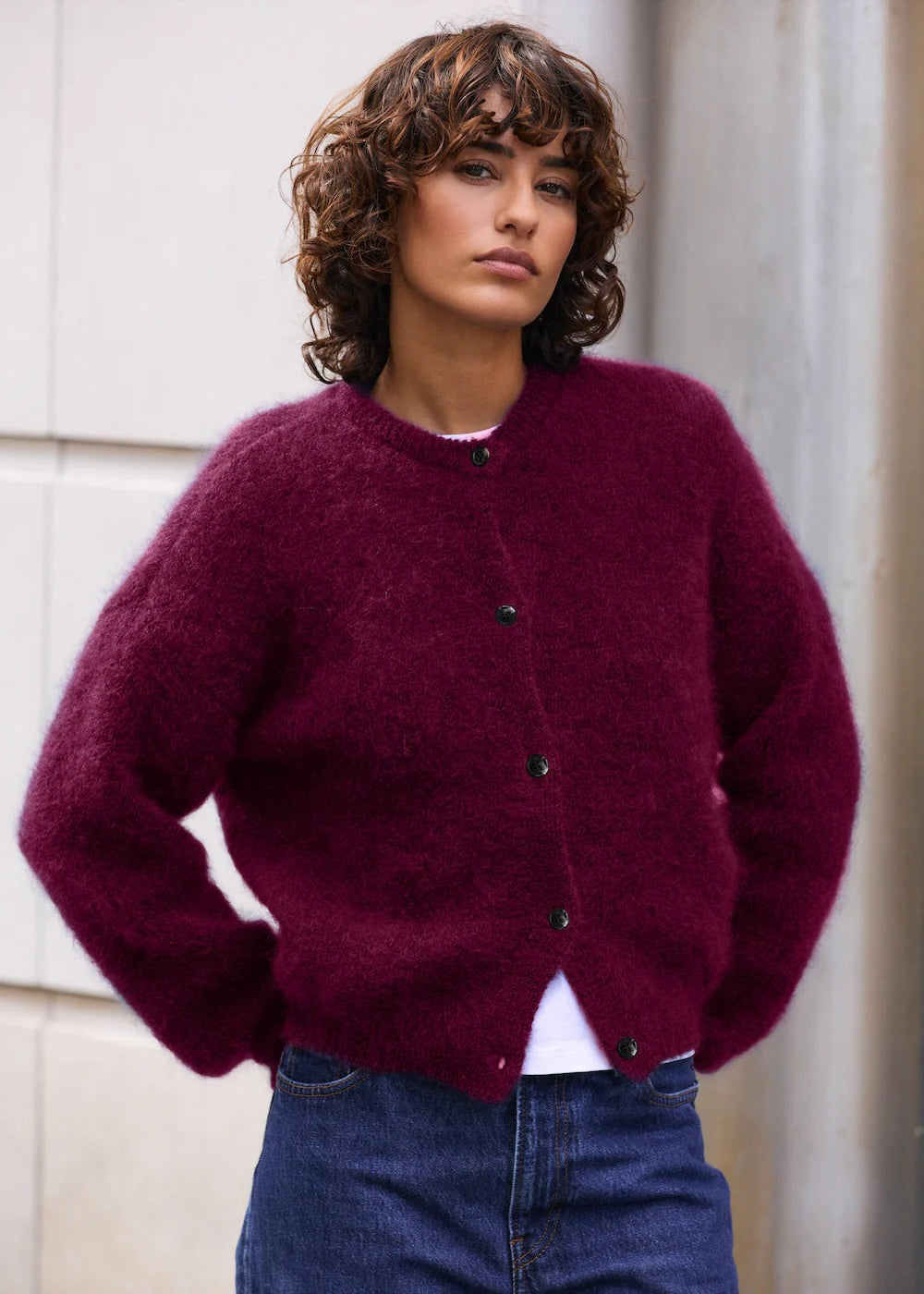 Cardigan Olivia Aubergine