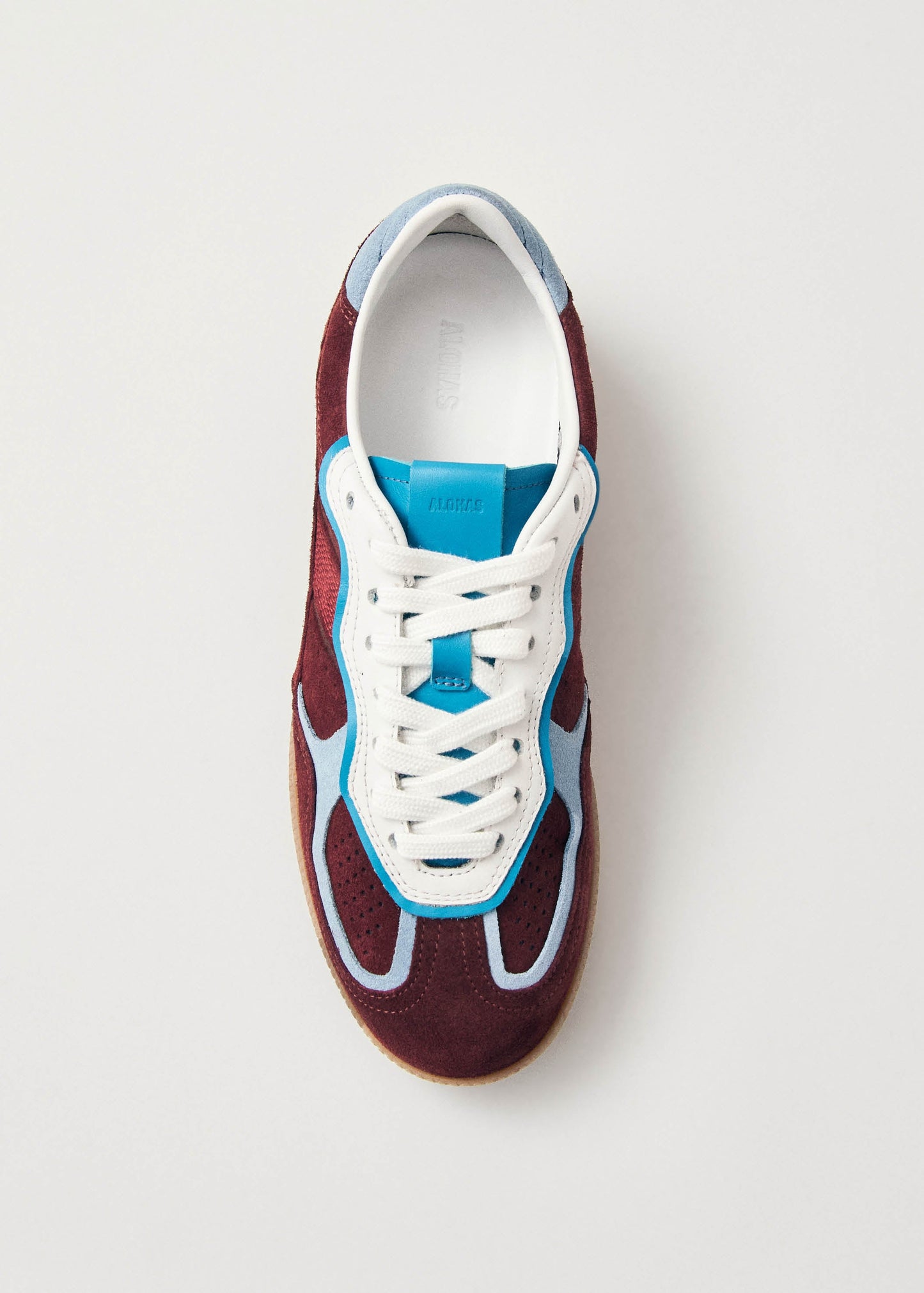 Rife Burgundy Leather Sneakers