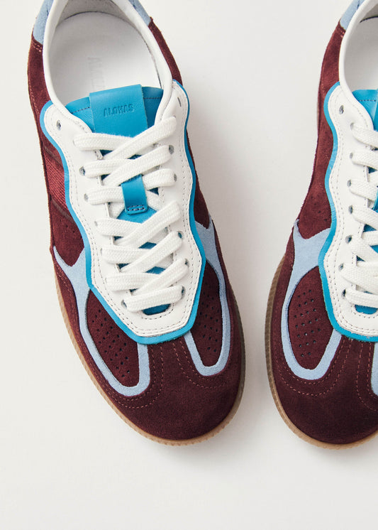 Rife Burgundy Leather Sneakers