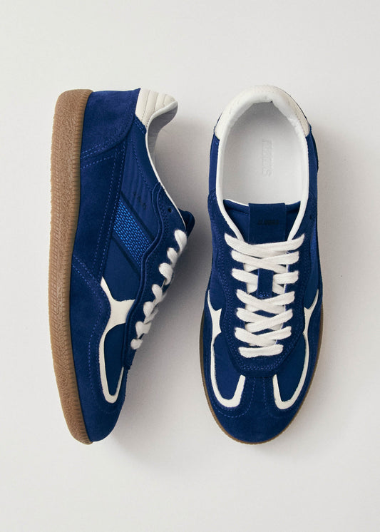 Rife Sheen Blue Leather Sneakers