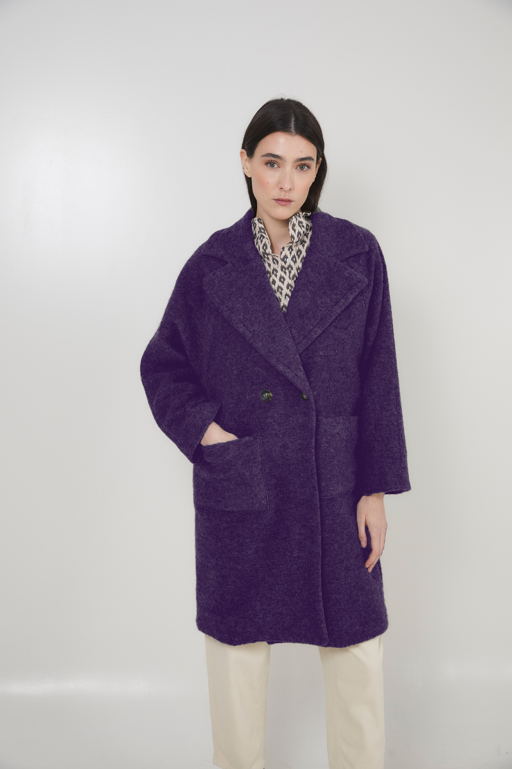 Manteau violet online